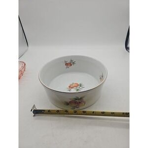 VTG ~  Casserole  Dish ~ Oven To Table Cookware ~ Fruit 7531 ~ 9"